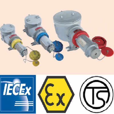 BCZ85系列防爆插接裝置(內建安全裝置)TS防爆認證、IECEx國際認證、ATEX歐洲認證